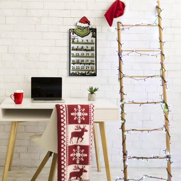 DR. Seuss Christmas Grinch Countdown Calendar Large Christmas Decor Holiday NIB - Picture 4 of 6